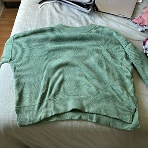 Aerie green sweater medium
